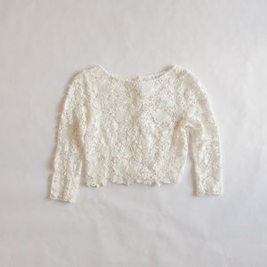 Pure Magnolia organic cotton lace topper